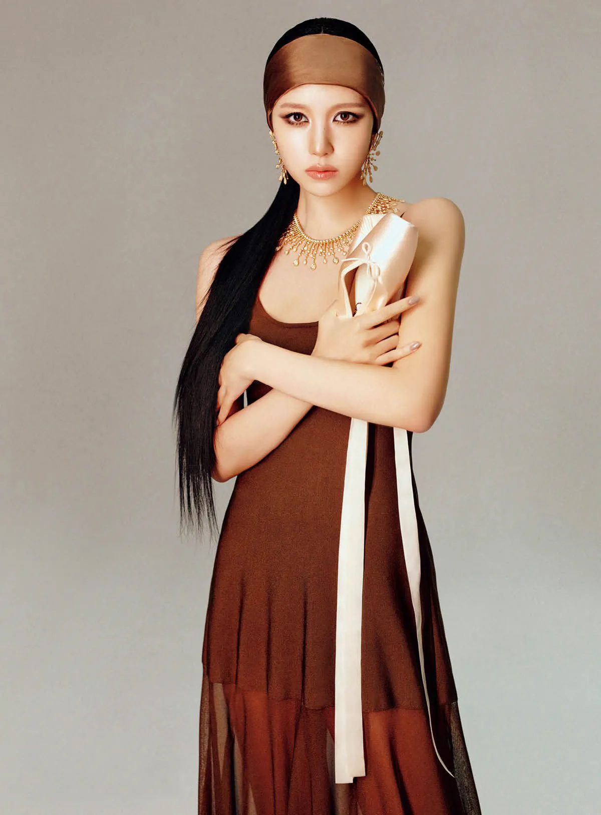 Twice's Mina in Boucheron on Vogue Japan March 2025 by Hyea W. Kang