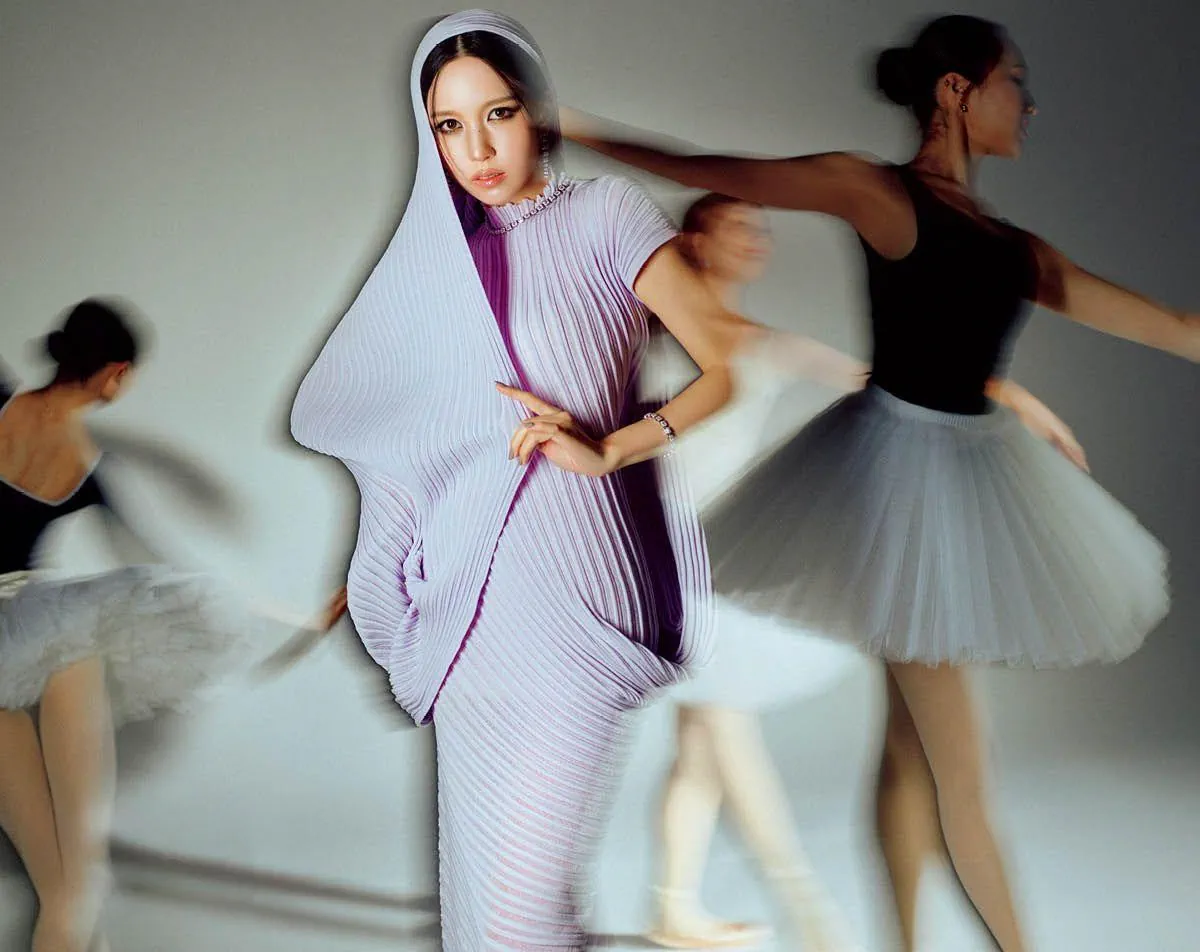 Twice's Mina in Boucheron on Vogue Japan March 2025 by Hyea W. Kang