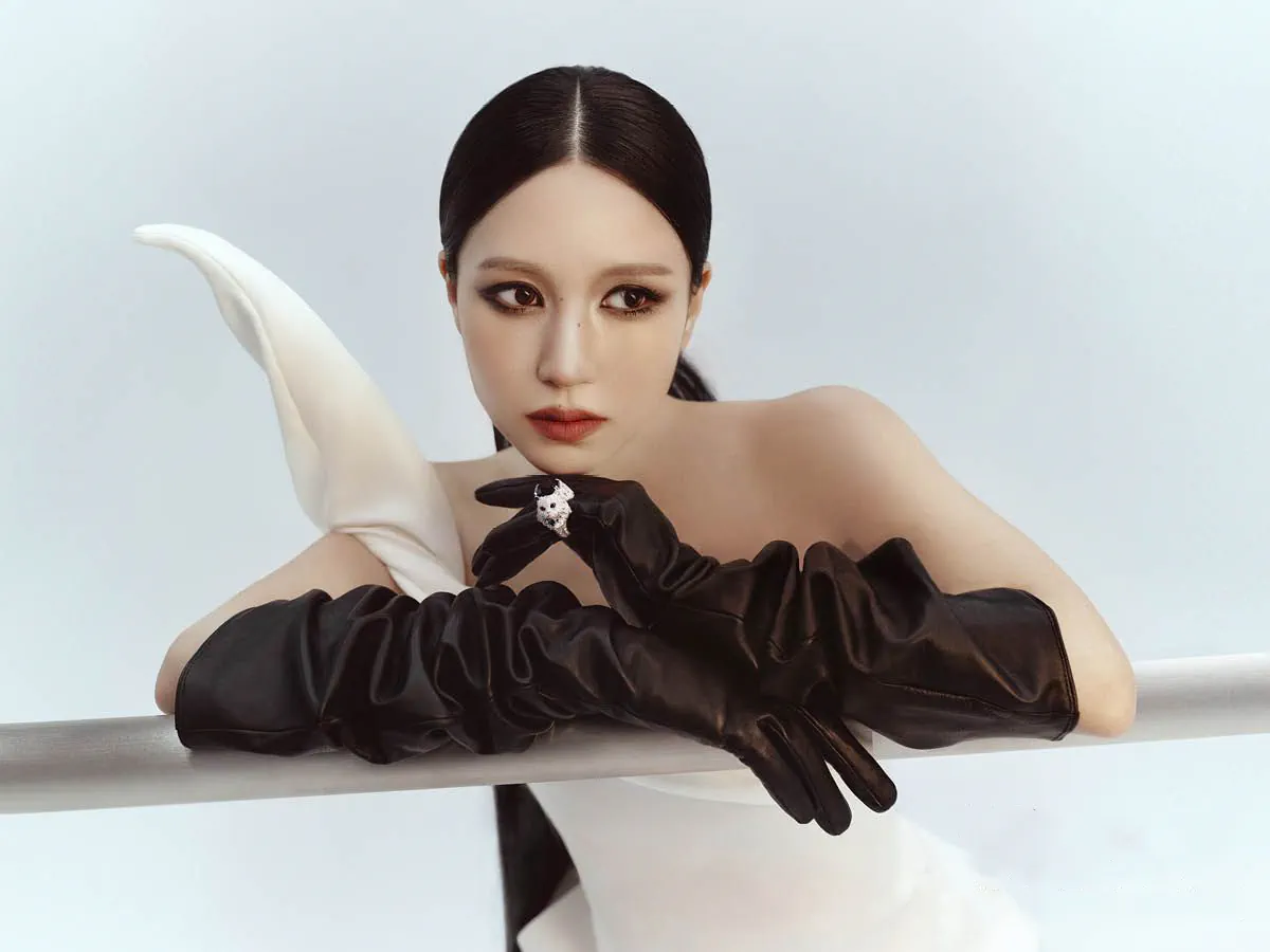 Twice's Mina in Boucheron on Vogue Japan March 2025 by Hyea W. Kang