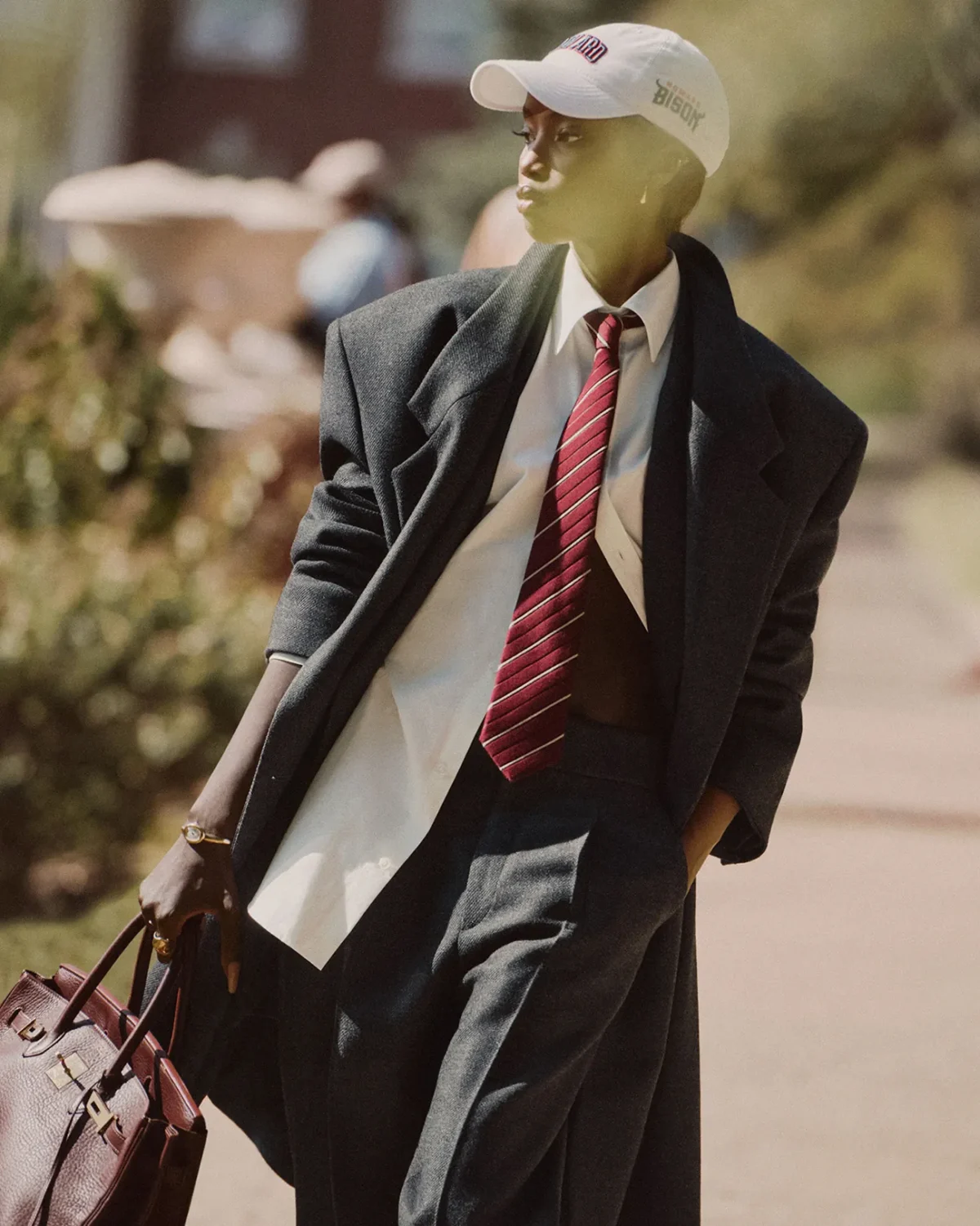 Anok Yai by Quentin de Briey for Harper’s Bazaar US March 2025