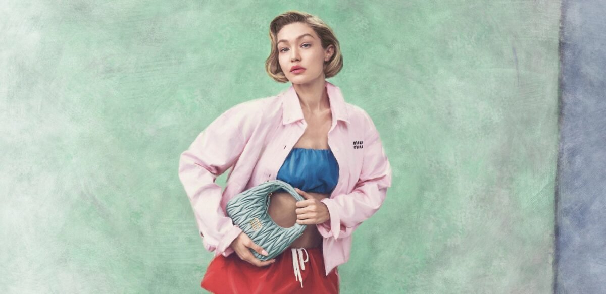 Gigi Hadid fronts Miu Miu's 2025 leather goods campaign