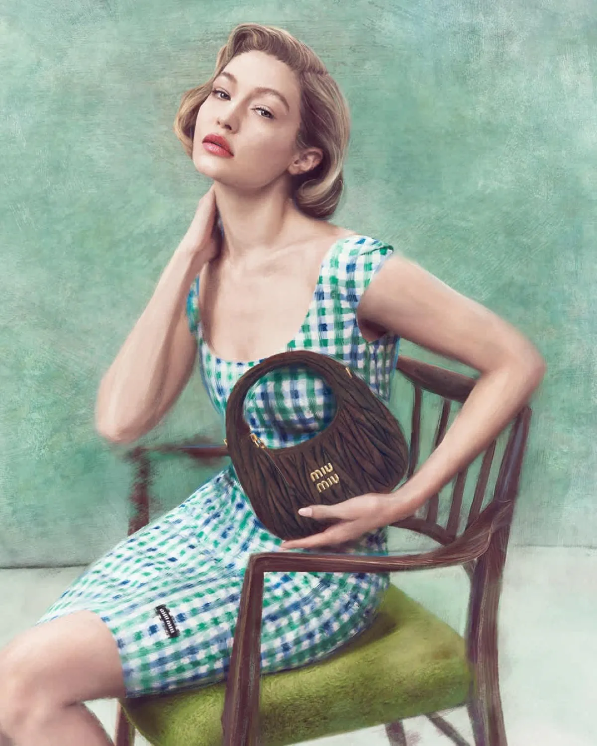 Gigi Hadid fronts Miu Miu's 2025 leather goods campaign