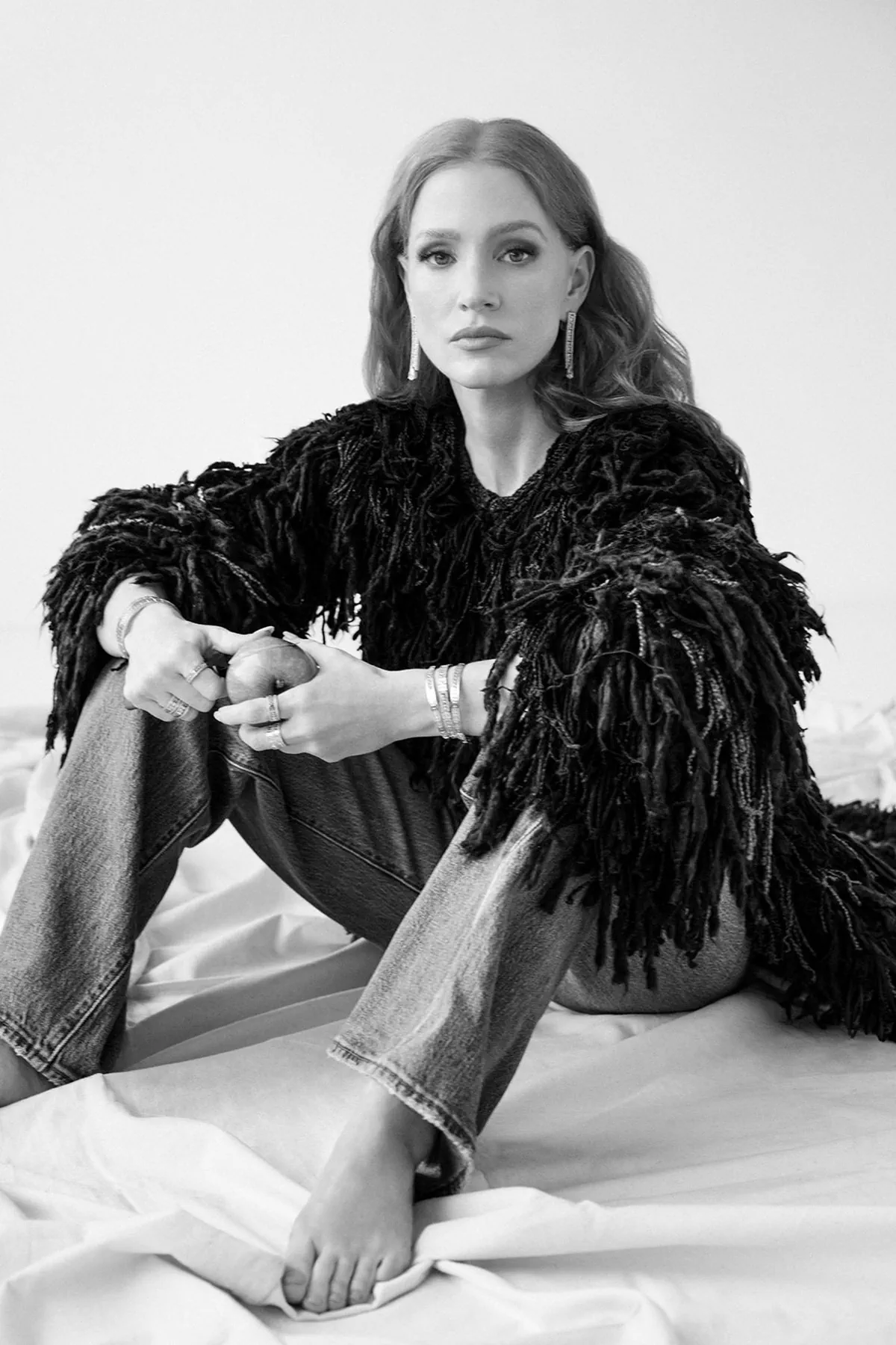 Jessica Chastain covers Elle Spain April 2025 by Juankr