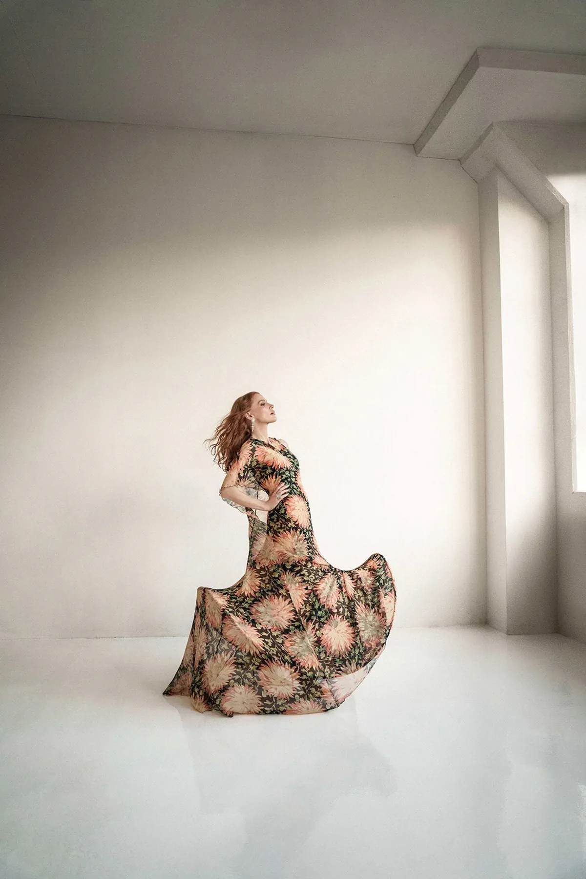 Jessica Chastain covers Elle Spain April 2025 by Juankr