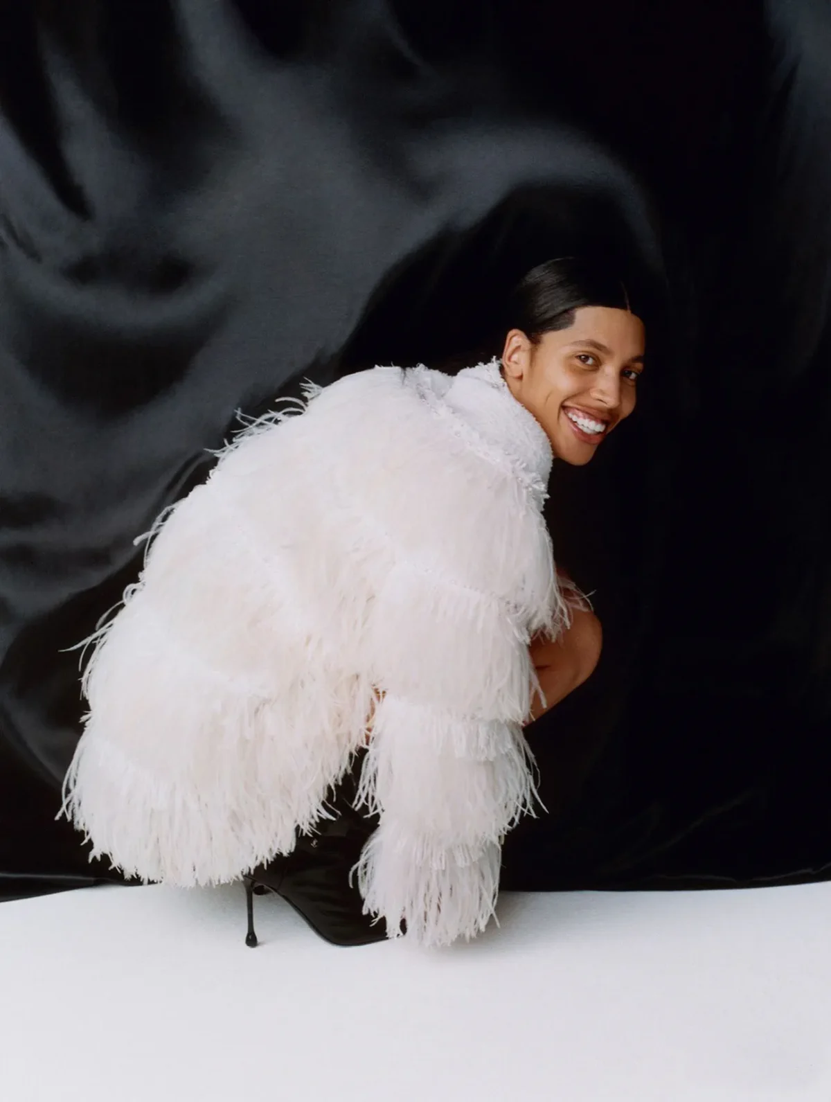 Kai-Isaiah Jamal covers Elle UK April 2025 by Ronan McKenzie