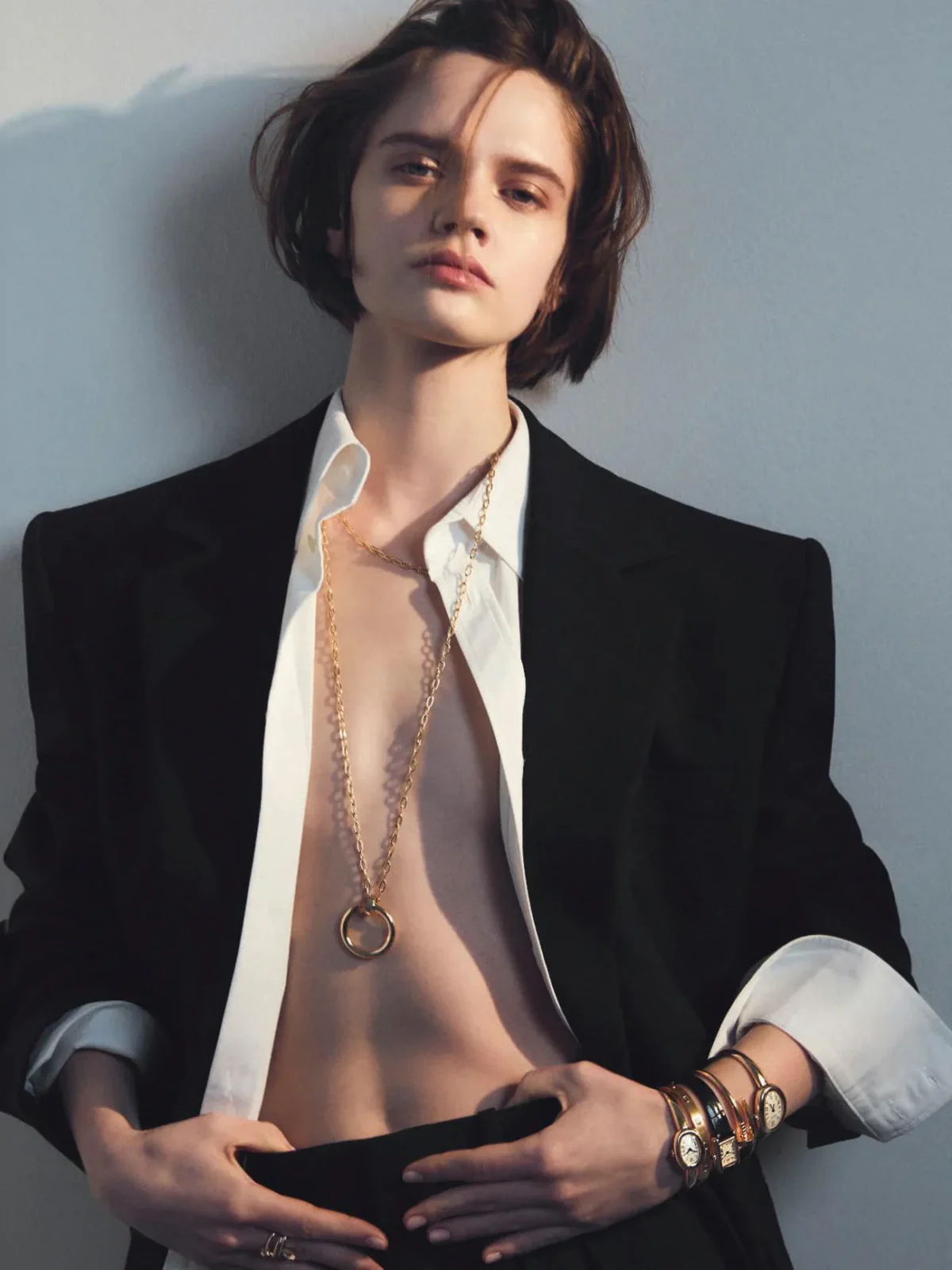 Lila Pankova in Cartier on Elle Italia April 24th, 2025 by Adriano Russo