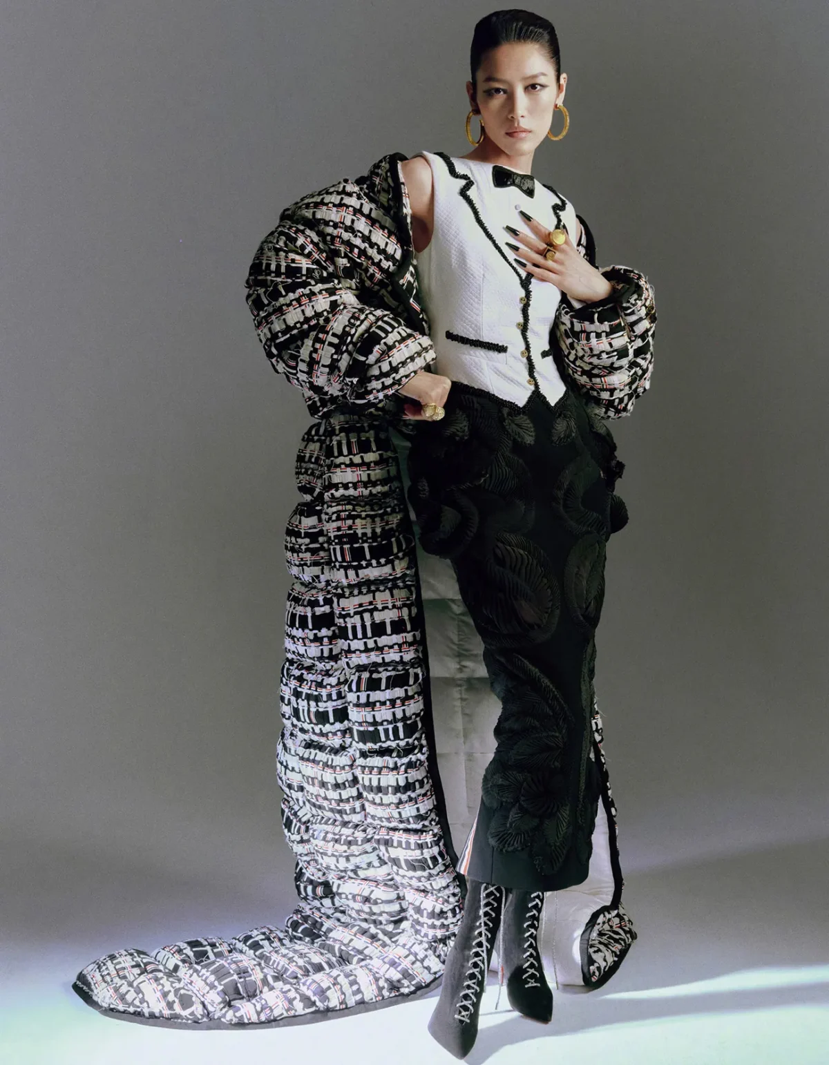 Liu Wen covers Elle China March 2025 by Trunk Xu