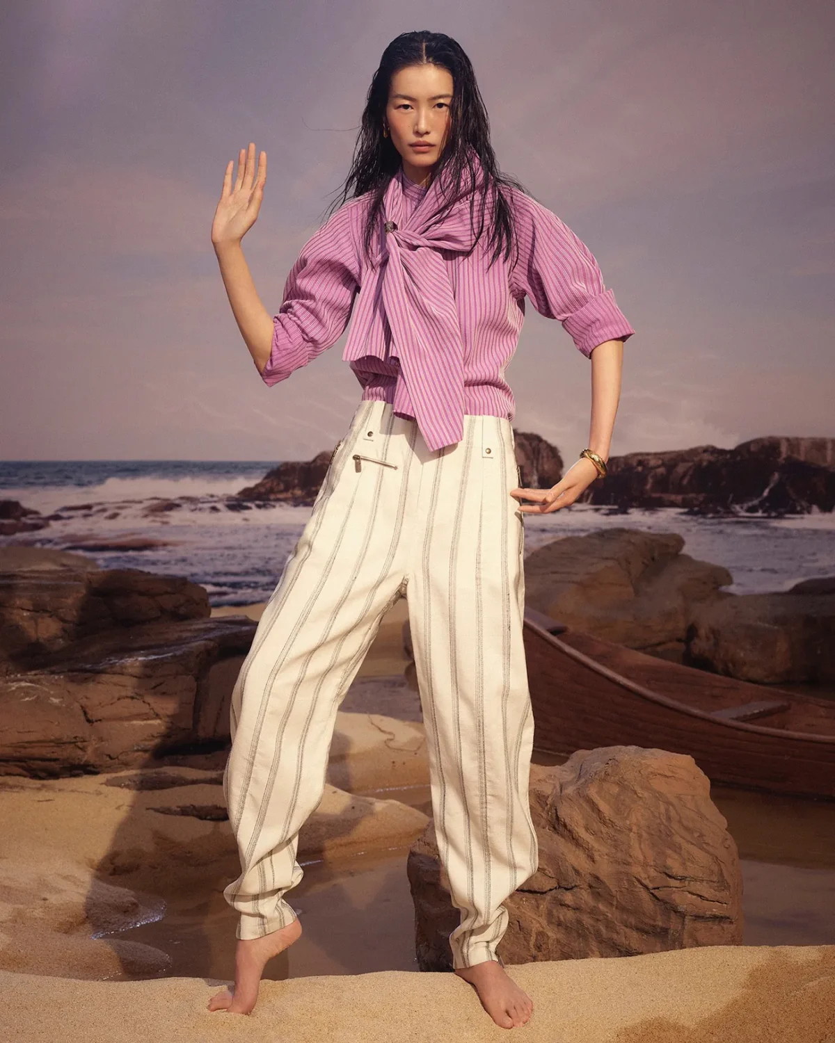 Liu Wen covers Vogue China April 2025 by Sean and Seng