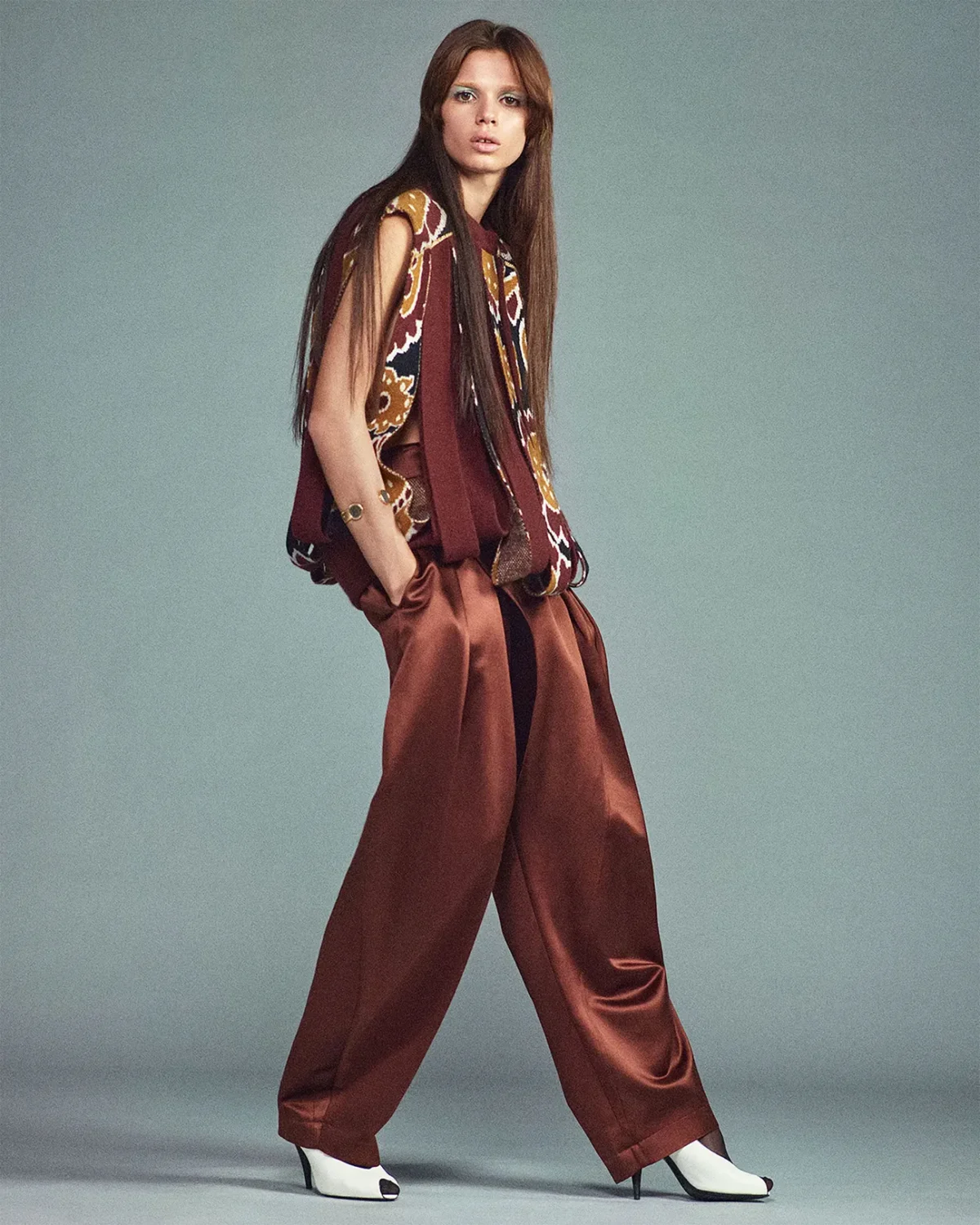 Mathilda Gvarliani by Mark Kean for Harper’s Bazaar US March 2025