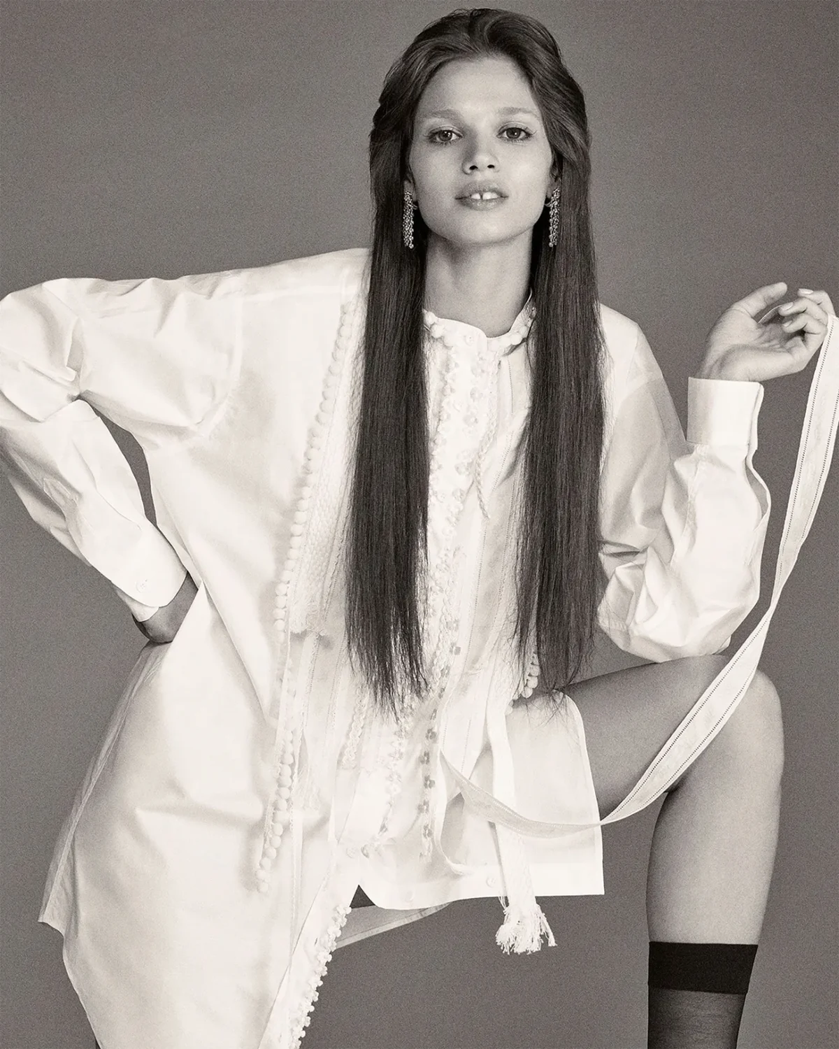 Mathilda Gvarliani by Mark Kean for Harper’s Bazaar US March 2025