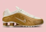 Nike Shox R4 “Soft Metallic Gold” Is the Y2K Sneaker You Need This Summer!