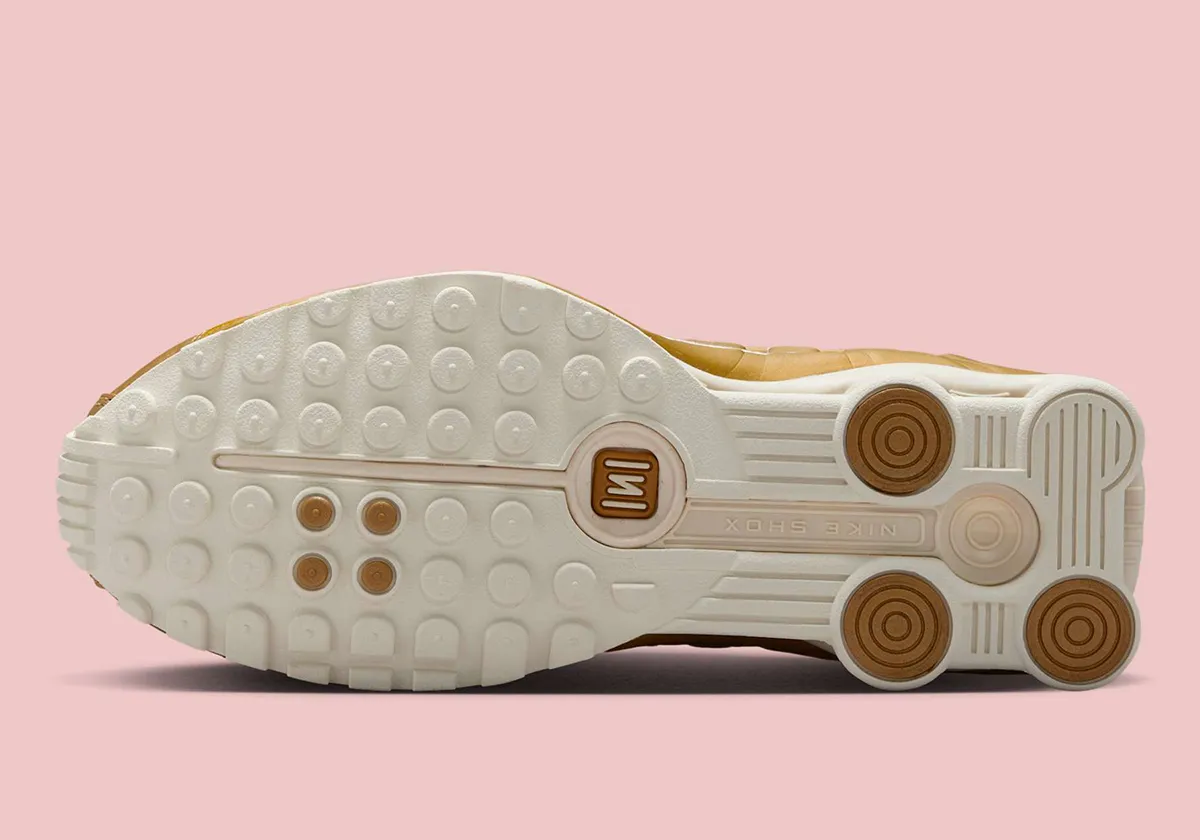 Nike Shox R4 “Soft Metallic Gold” Is the Y2K Sneaker You Need This Summer!