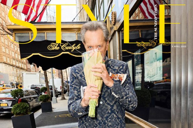 Richard E. Grant covers The Sunday Times Style April 6th, 2025 by Jeremy Liebman