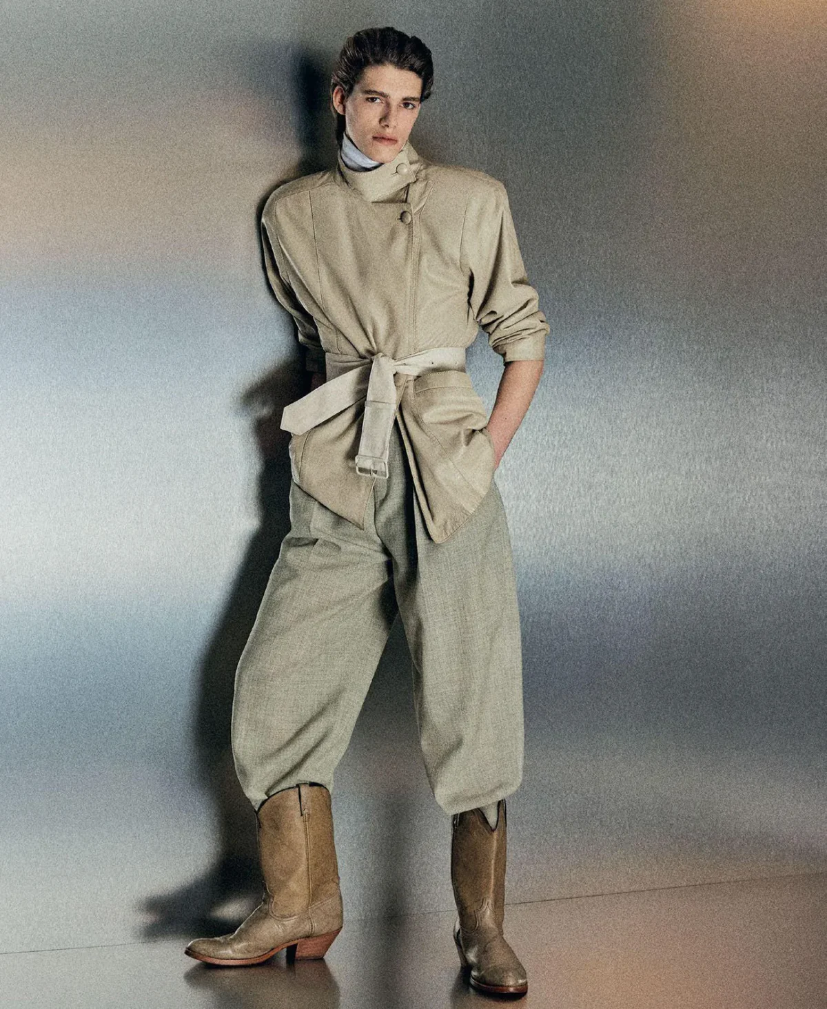 Theo Crown covers M Le magazine du Monde April 5th, 2025 by Mark Kean