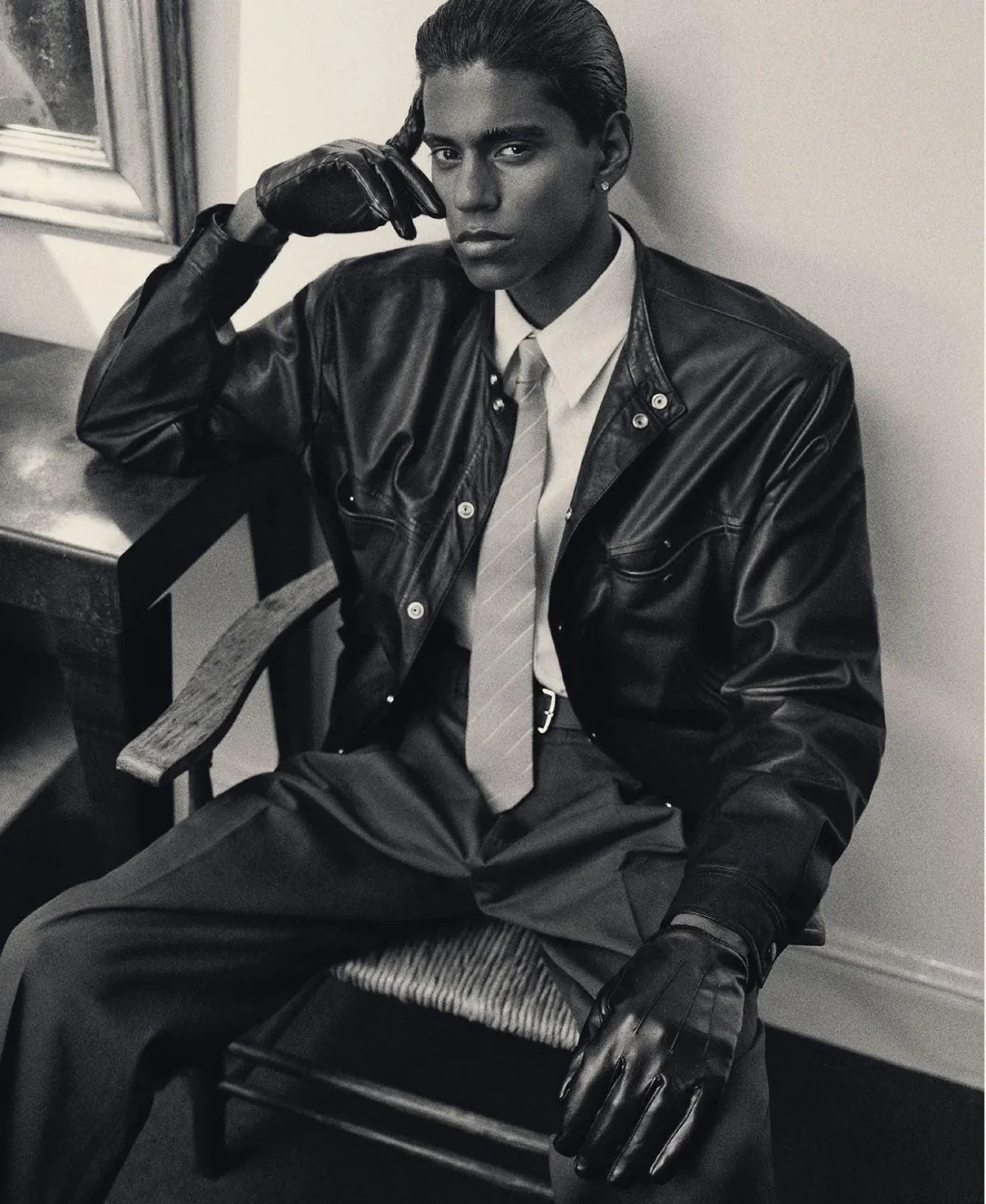 Theo Crown covers M Le magazine du Monde April 5th, 2025 by Mark Kean