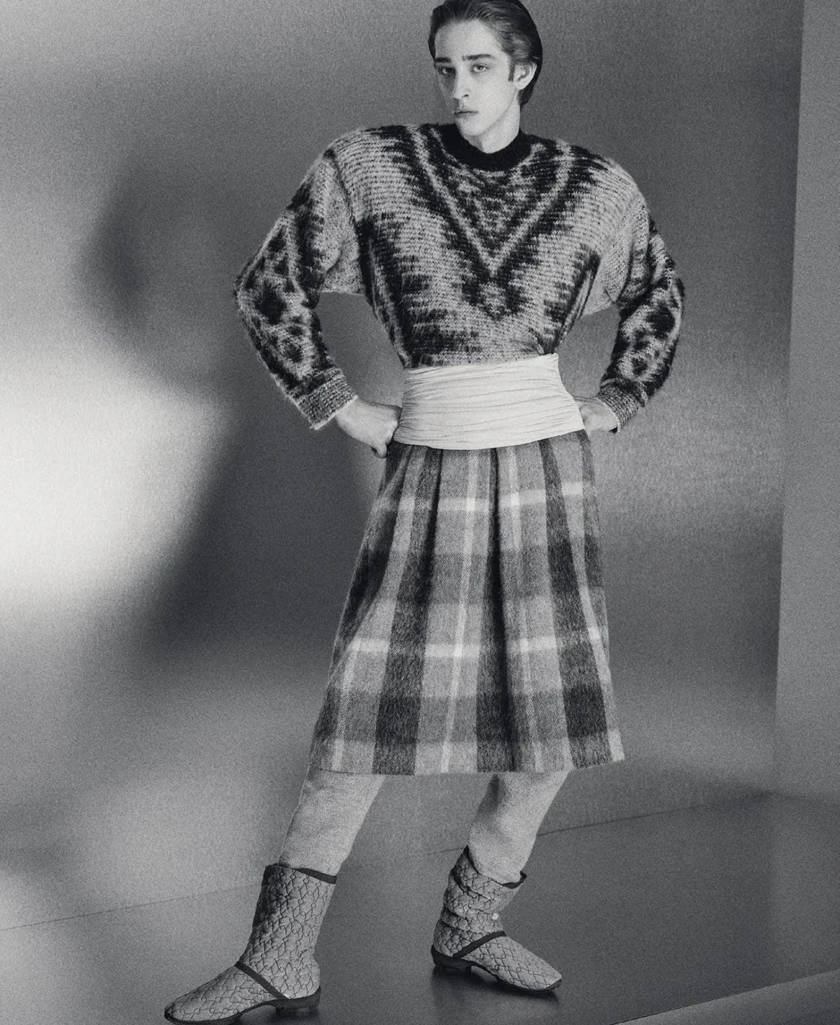 Theo Crown covers M Le magazine du Monde April 5th, 2025 by Mark Kean