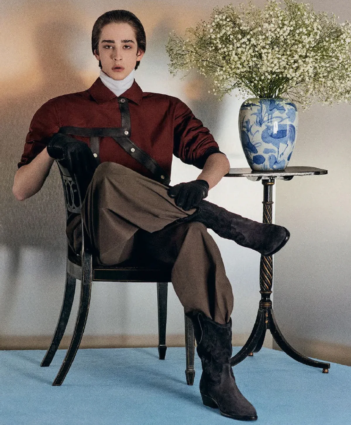 Theo Crown covers M Le magazine du Monde April 5th, 2025 by Mark Kean