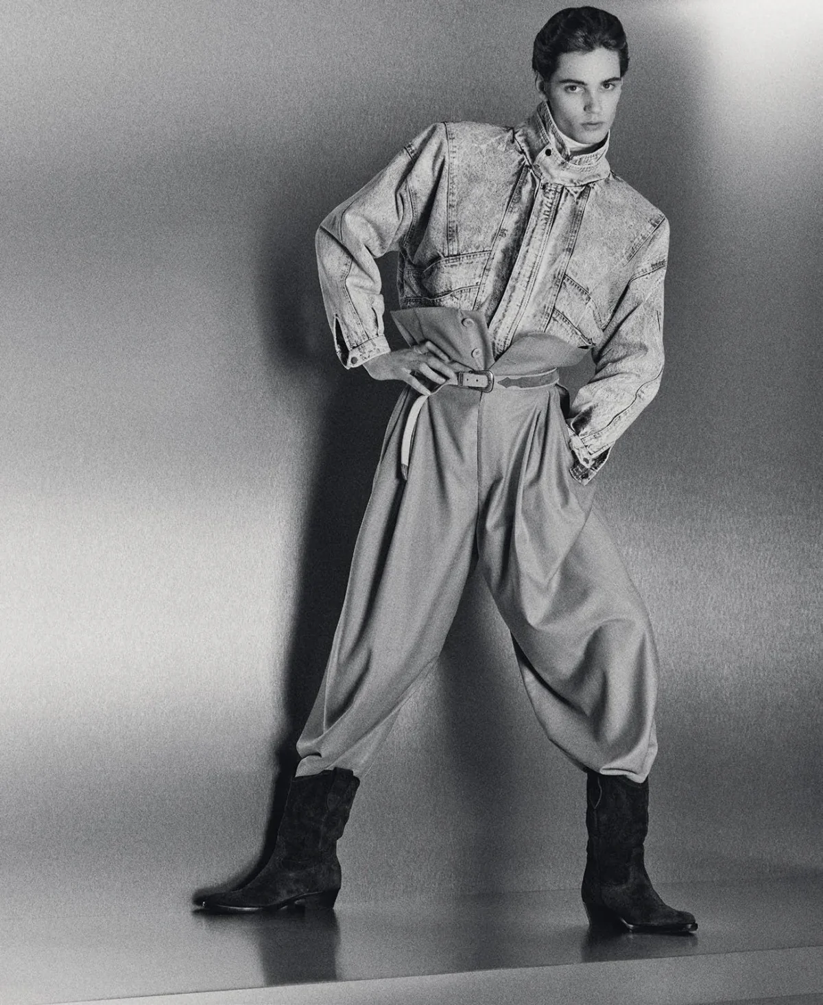 Theo Crown covers M Le magazine du Monde April 5th, 2025 by Mark Kean