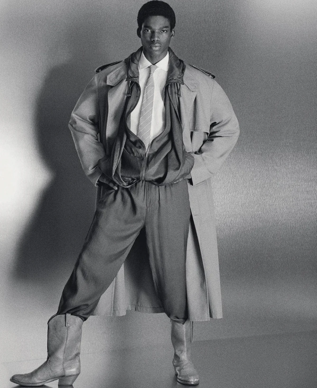 Theo Crown covers M Le magazine du Monde April 5th, 2025 by Mark Kean