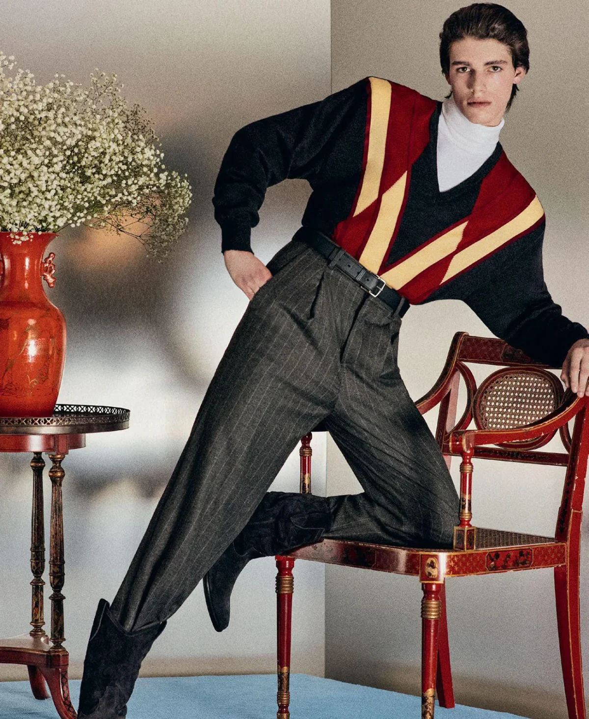 Theo Crown covers M Le magazine du Monde April 5th, 2025 by Mark Kean