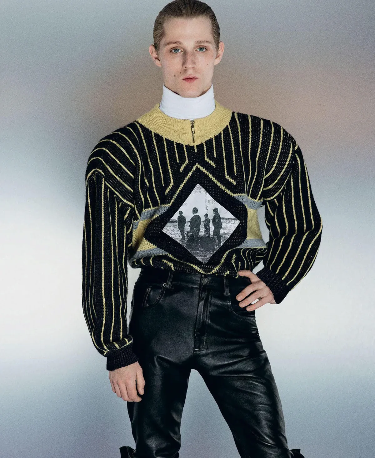 Theo Crown covers M Le magazine du Monde April 5th, 2025 by Mark Kean