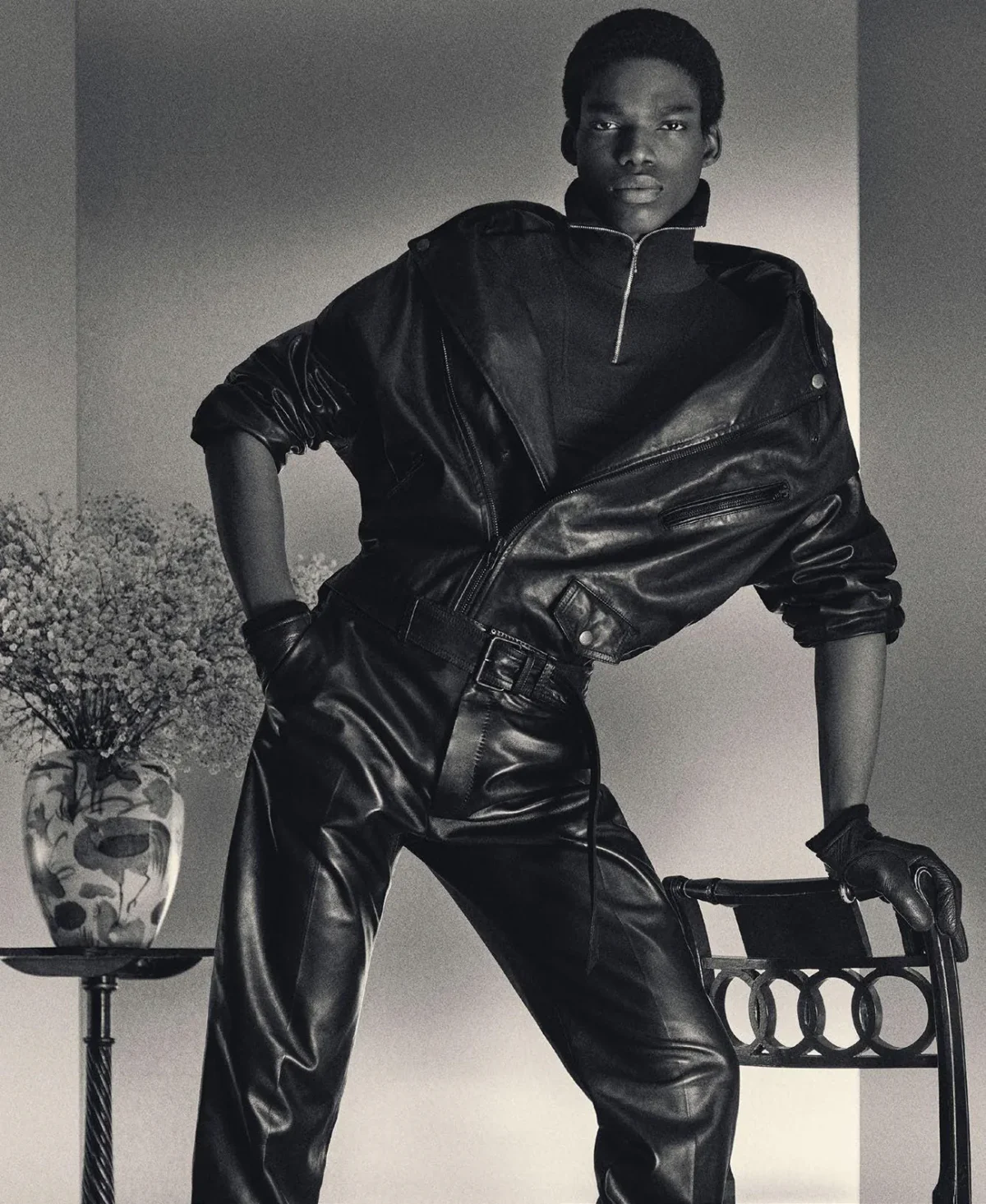 Theo Crown covers M Le magazine du Monde April 5th, 2025 by Mark Kean