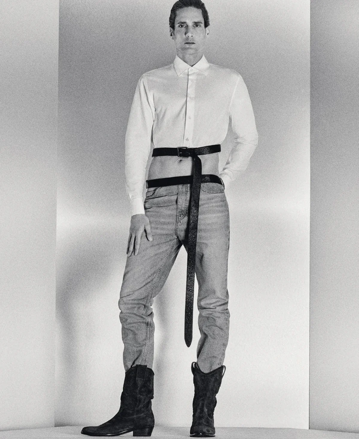 Theo Crown covers M Le magazine du Monde April 5th, 2025 by Mark Kean