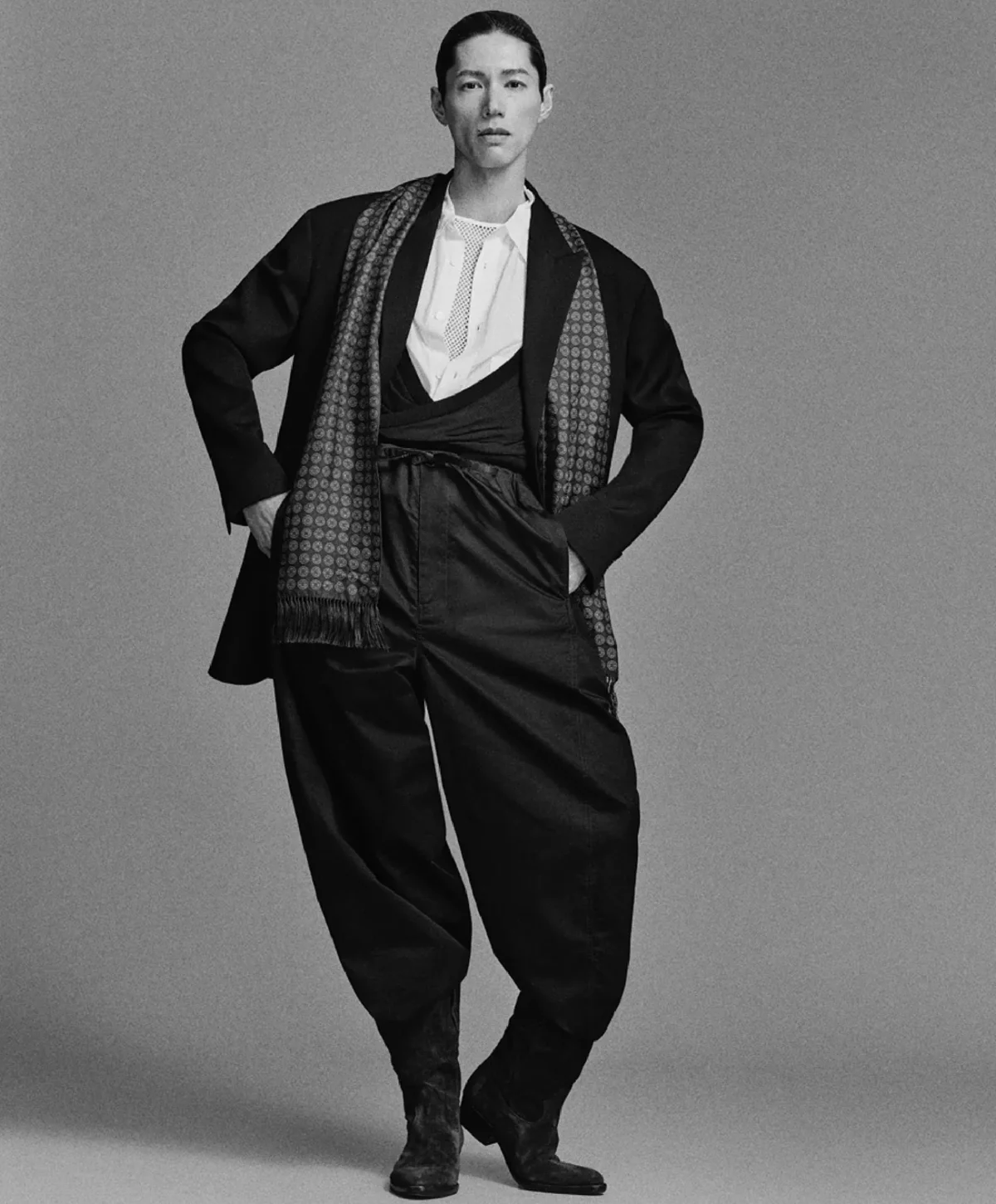 Theo Crown covers M Le magazine du Monde April 5th, 2025 by Mark Kean