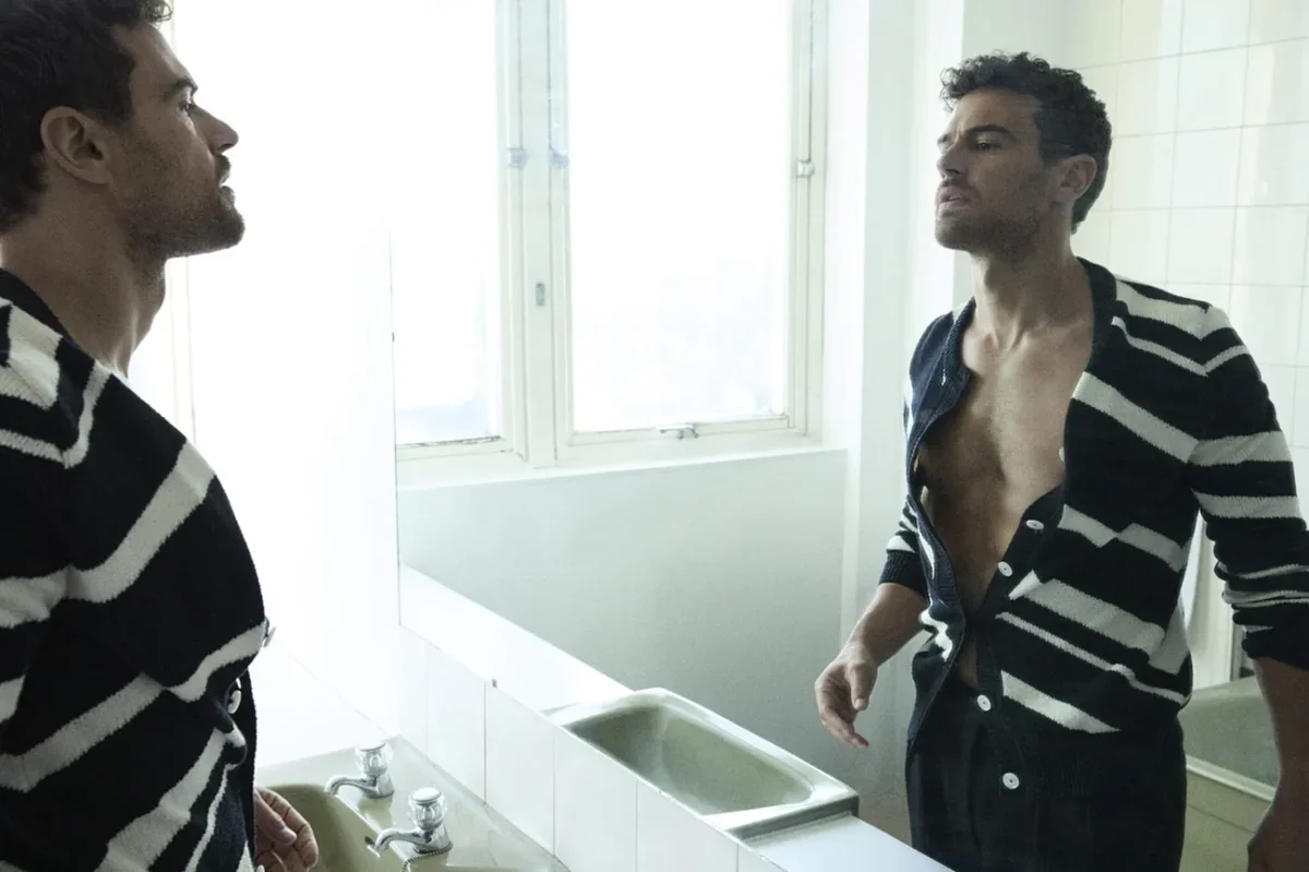 Theo James in Dolce & Gabbana on VMan Spring/Summer 2025 by Alvaro Beamud Cortes