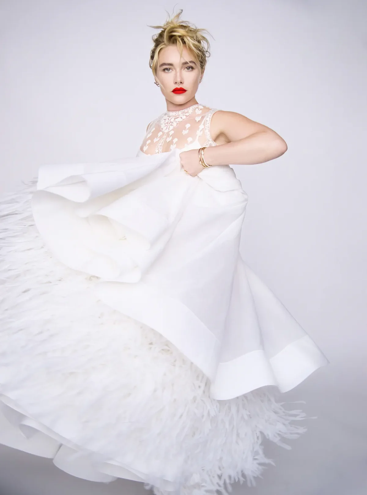 Florence Pugh covers Harper’s Bazaar UK May 2025 by Erik Madigan Heck