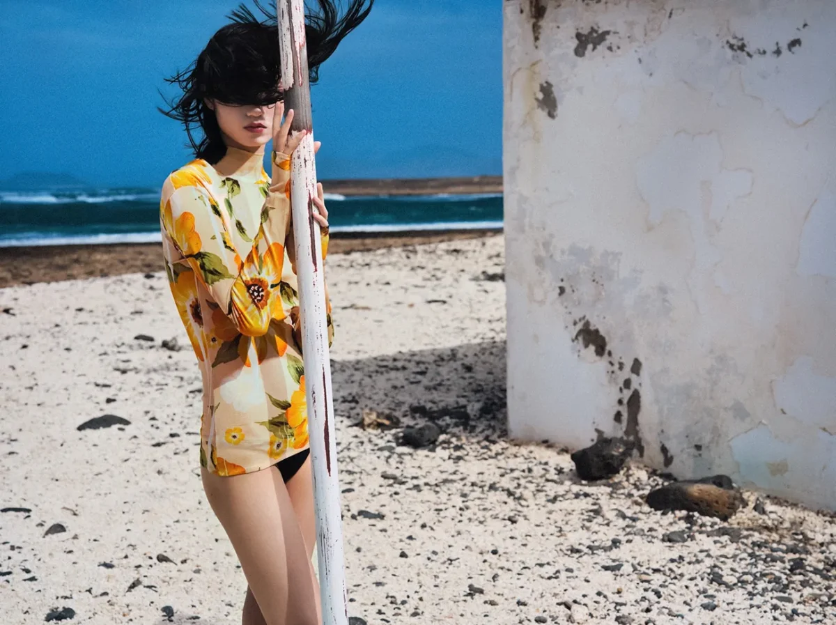 Huijia Chen covers Numéro April/May 2025 by Txema Yeste