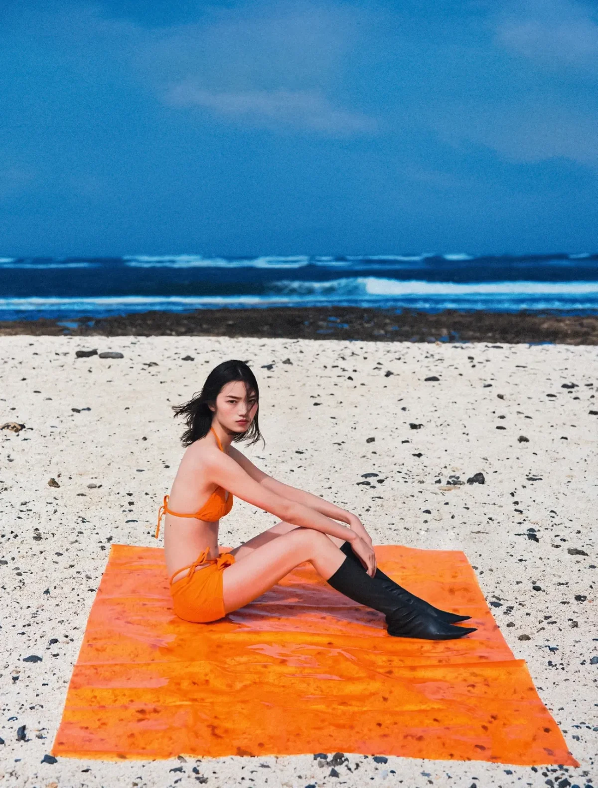 Huijia Chen covers Numéro April/May 2025 by Txema Yeste