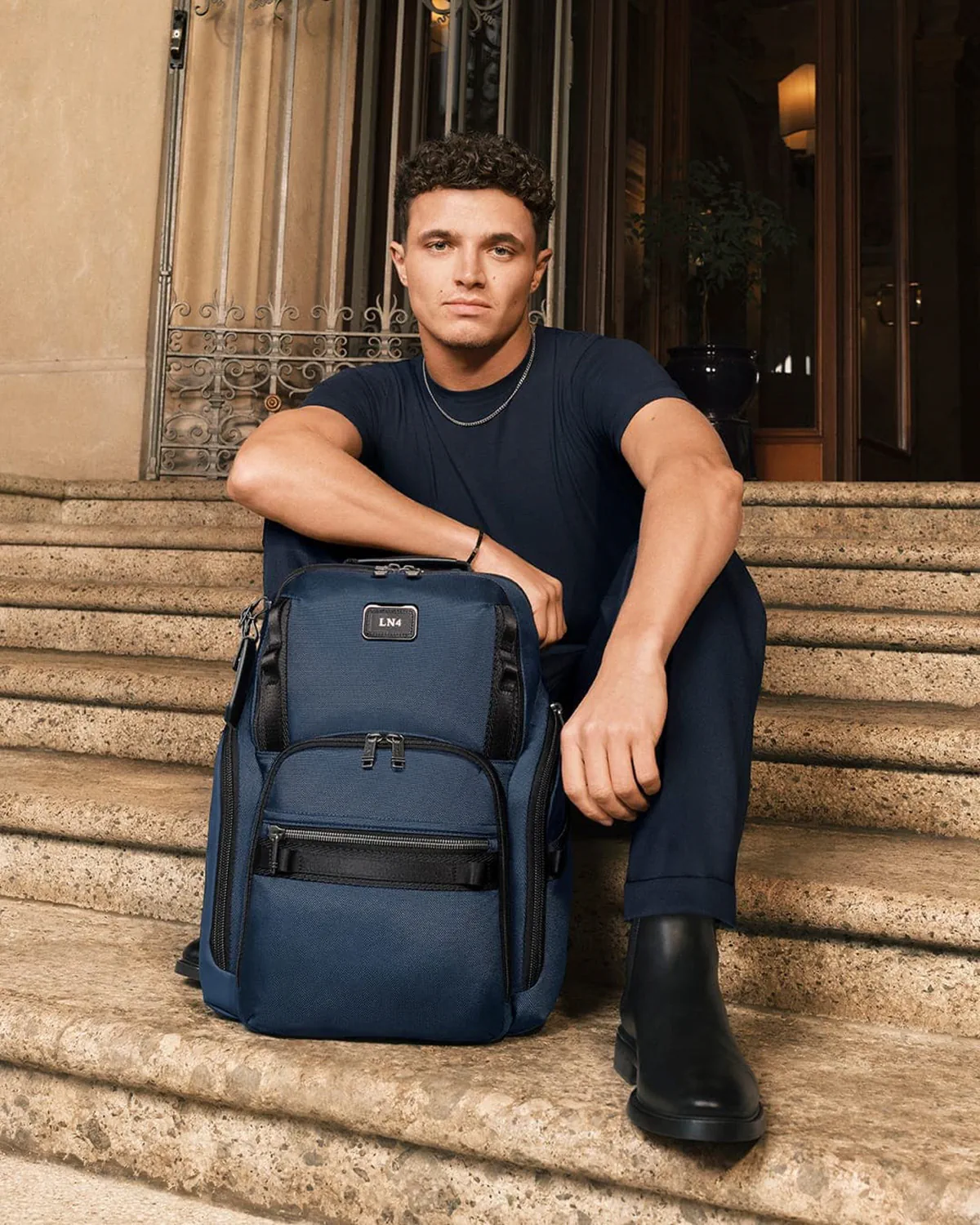 Lando Norris takes TUMI 19 Degree Lite to Lake Como in "Uncompromisingly Light" campaign