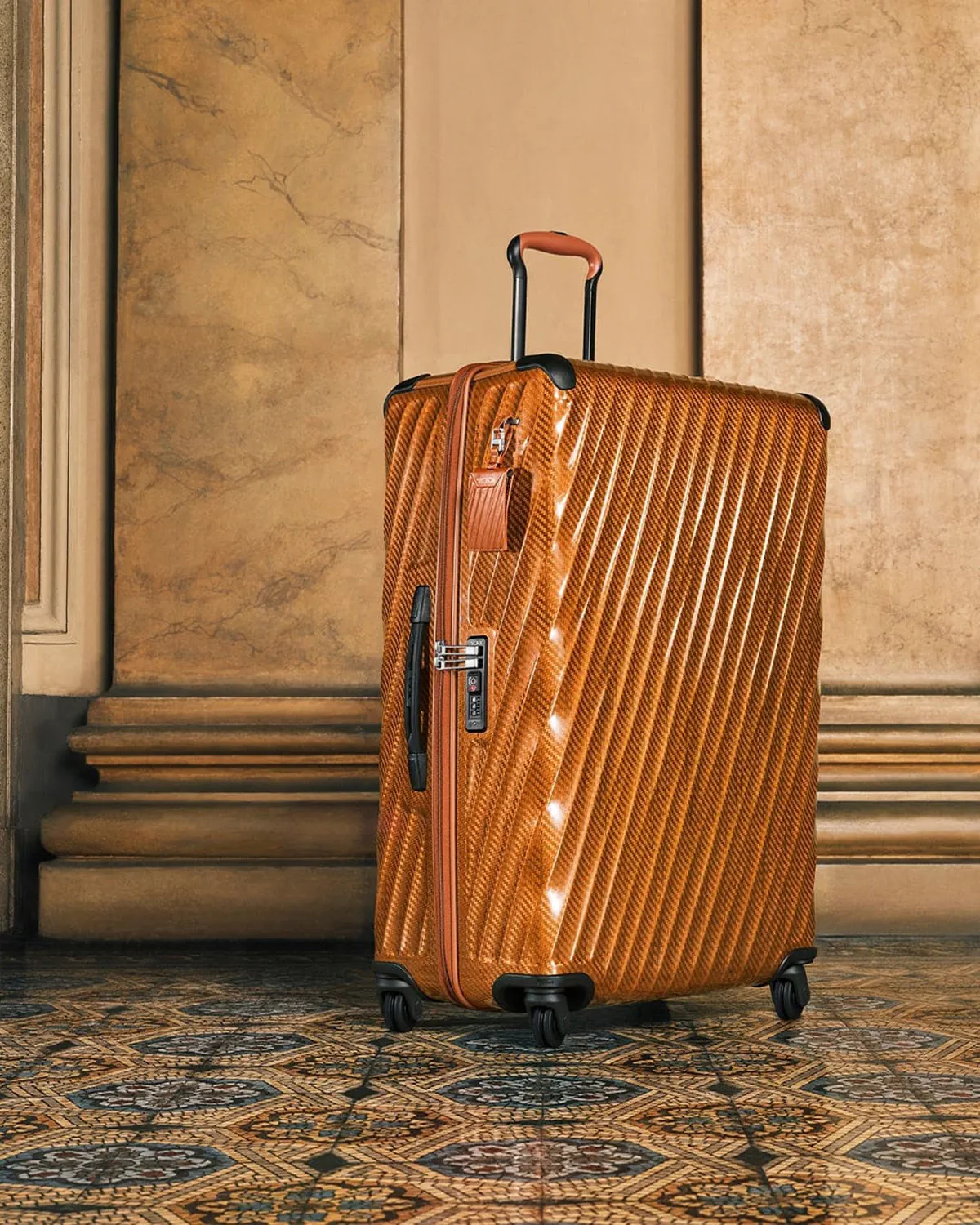 Lando Norris takes TUMI 19 Degree Lite to Lake Como in "Uncompromisingly Light" campaign