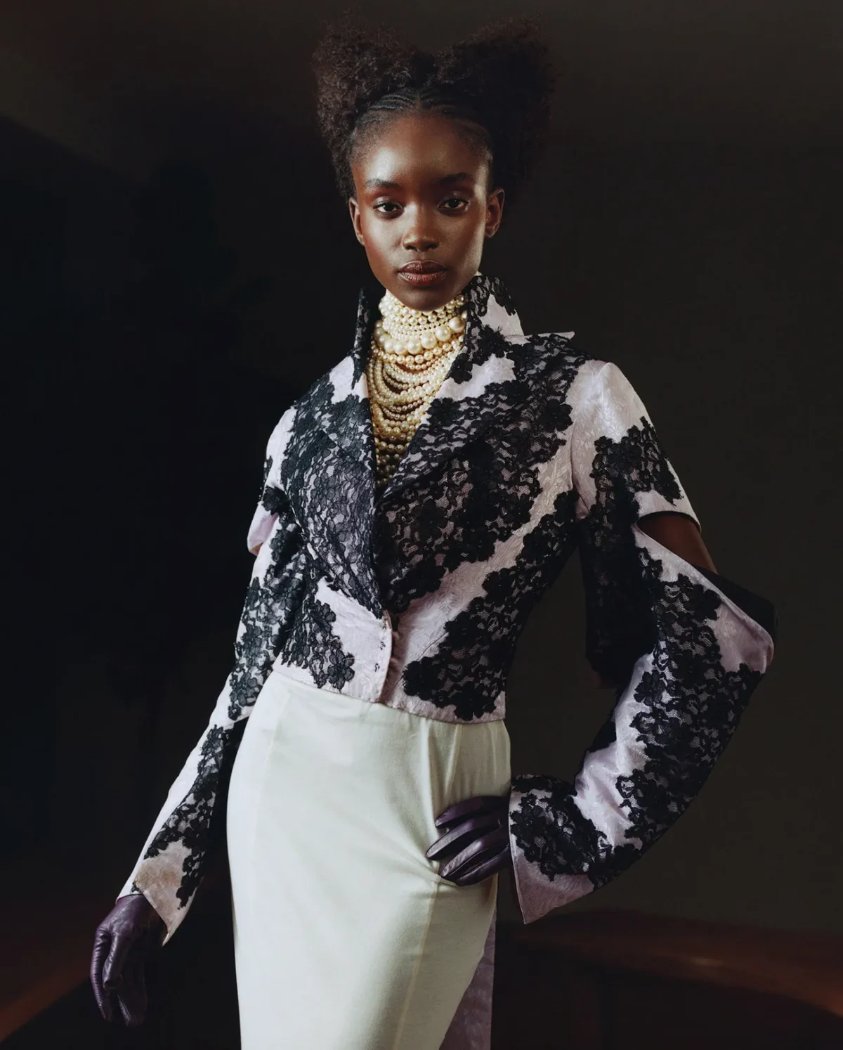 Maty Fall and Ajok Daing by Théo de Gueltzl for Vogue Global April 2025