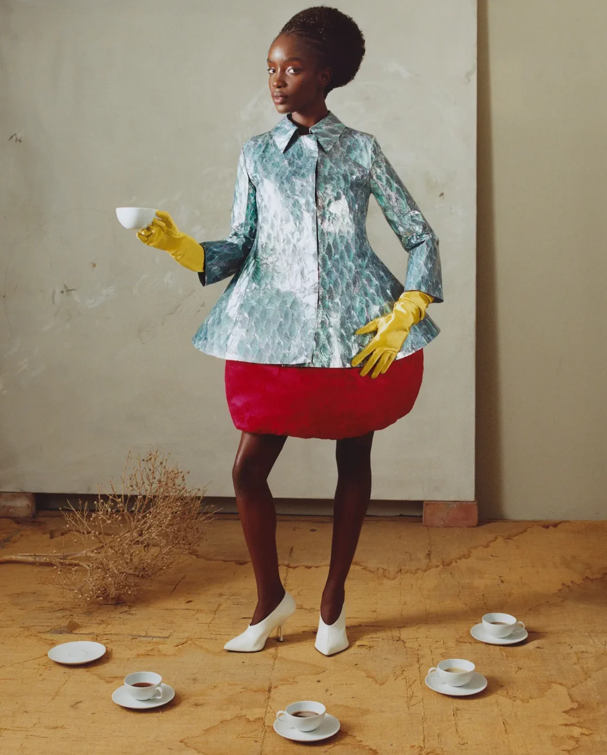 Maty Fall and Ajok Daing by Théo de Gueltzl for Vogue Global April 2025