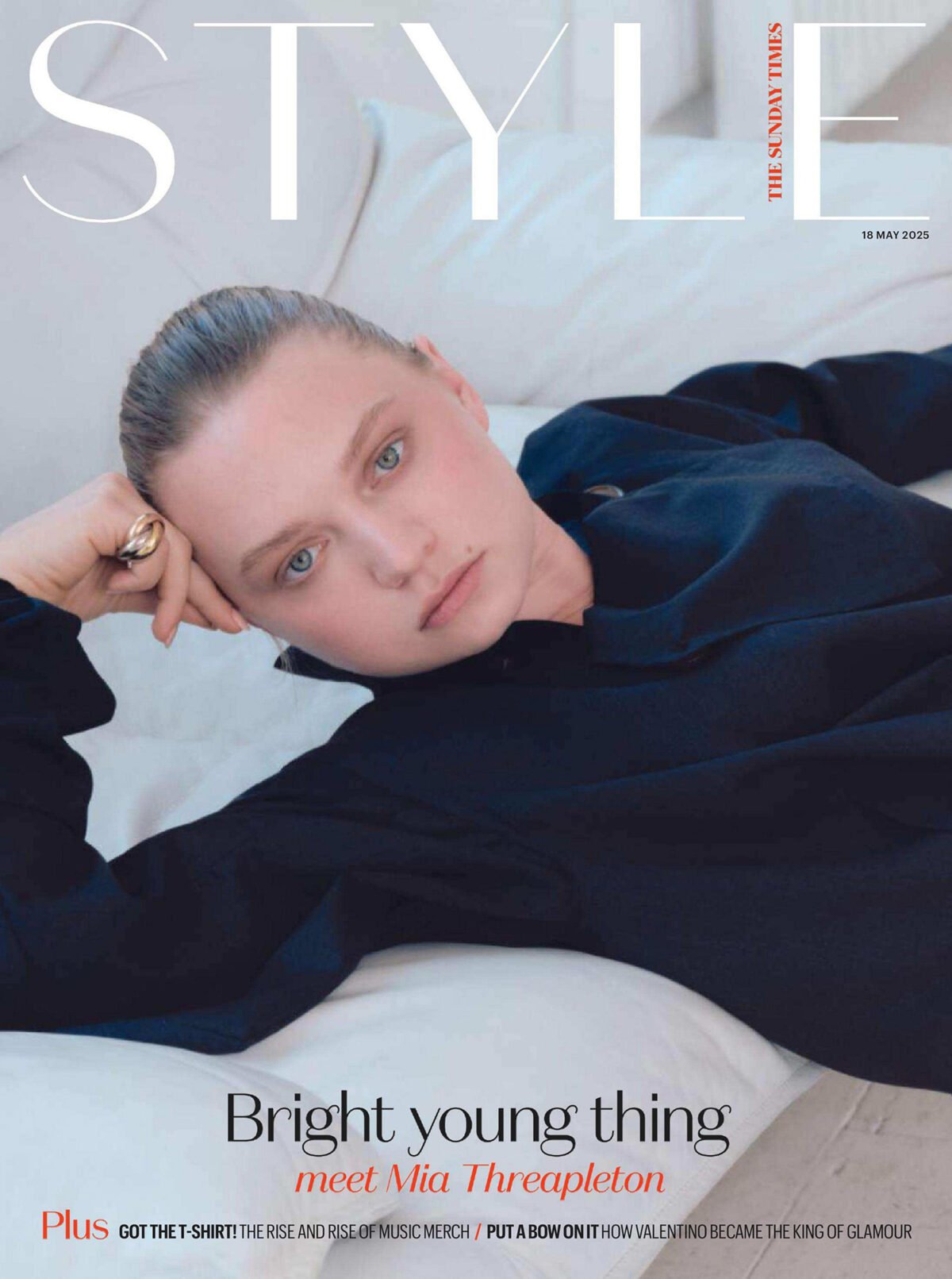 Mia Threapleton covers The Sunday Times Style May 18th, 2025 by Olivia Frølich