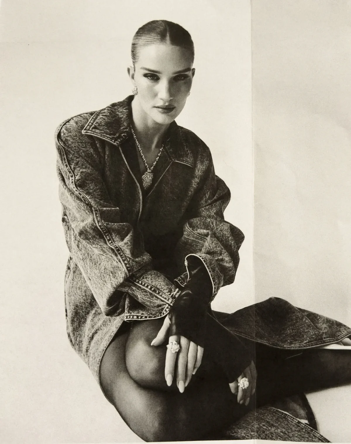 Rosie Huntington-Whiteley in Tiffany & Co. on Harper's Bazaar Taiwan June 2025 by David Roemer