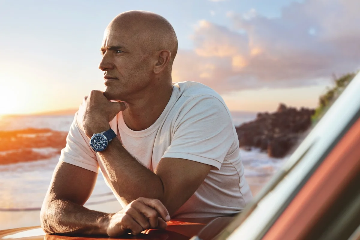 Kelly Slater receives a limited-edition Breitling Superocean Heritage B31 Automatic 40 tribute watch