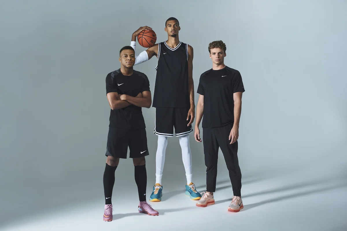 French Swimmer Léon Marchand has joined Nike alongside French sports stars Kylian Mbappé and Victor Wembanyama