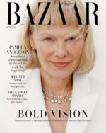 Pamela Anderson covers Harper’s Bazaar UK July/August 2025 by Pamela Hanson