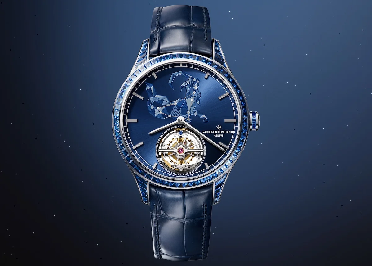 Vacheron Constantin's Métiers d'Art tribute to the Celestial collection features ultra-thin tourbillon watches with hand-guilloché zodiac signs
