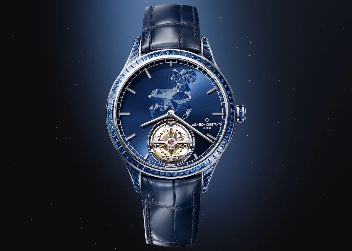 Vacheron Constantin's Métiers d'Art tribute to the Celestial collection features ultra-thin tourbillon watches with hand-guilloché zodiac signs