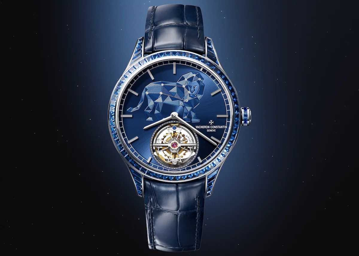 Vacheron Constantin's Métiers d'Art tribute to the Celestial collection features ultra-thin tourbillon watches with hand-guilloché zodiac signs