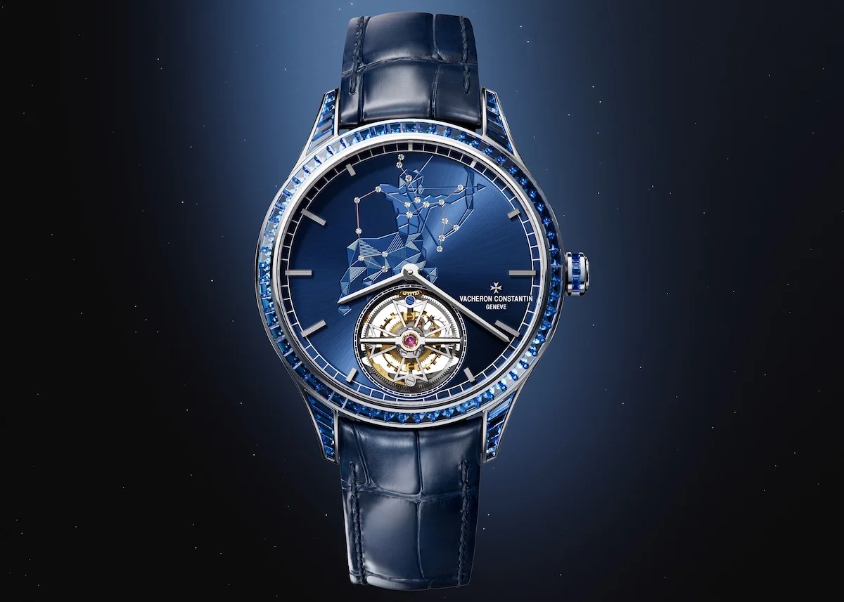 Vacheron Constantin's Métiers d'Art tribute to the Celestial collection features ultra-thin tourbillon watches with hand-guilloché zodiac signs