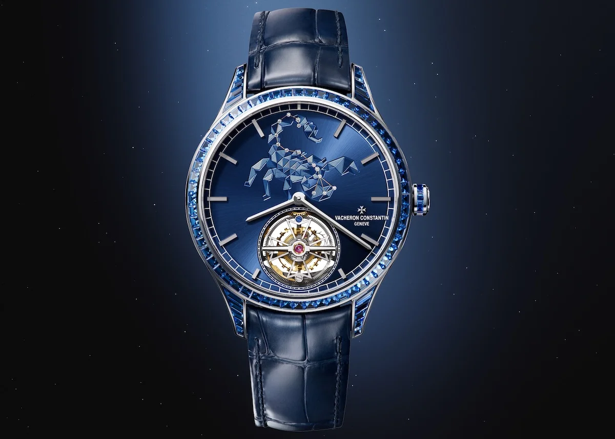 Vacheron Constantin's Métiers d'Art tribute to the Celestial collection features ultra-thin tourbillon watches with hand-guilloché zodiac signs