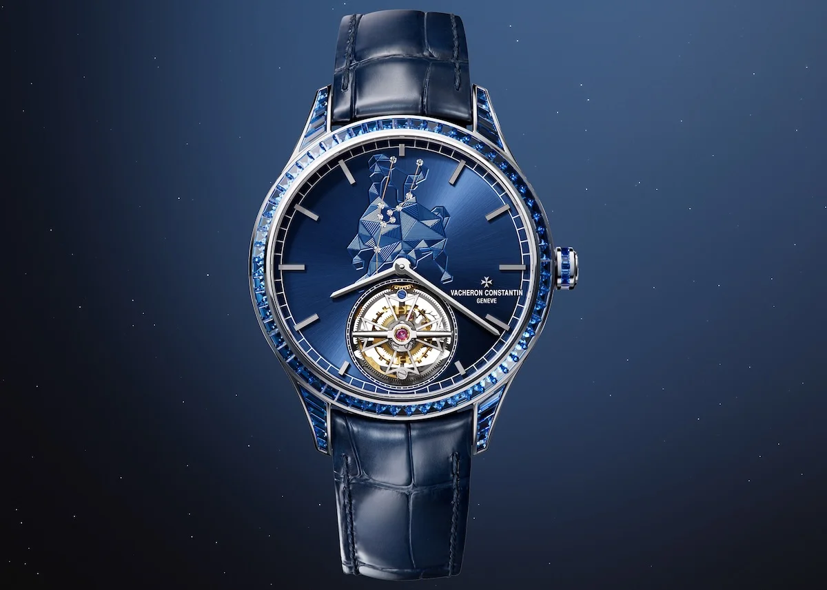Vacheron Constantin's Métiers d'Art tribute to the Celestial collection features ultra-thin tourbillon watches with hand-guilloché zodiac signs
