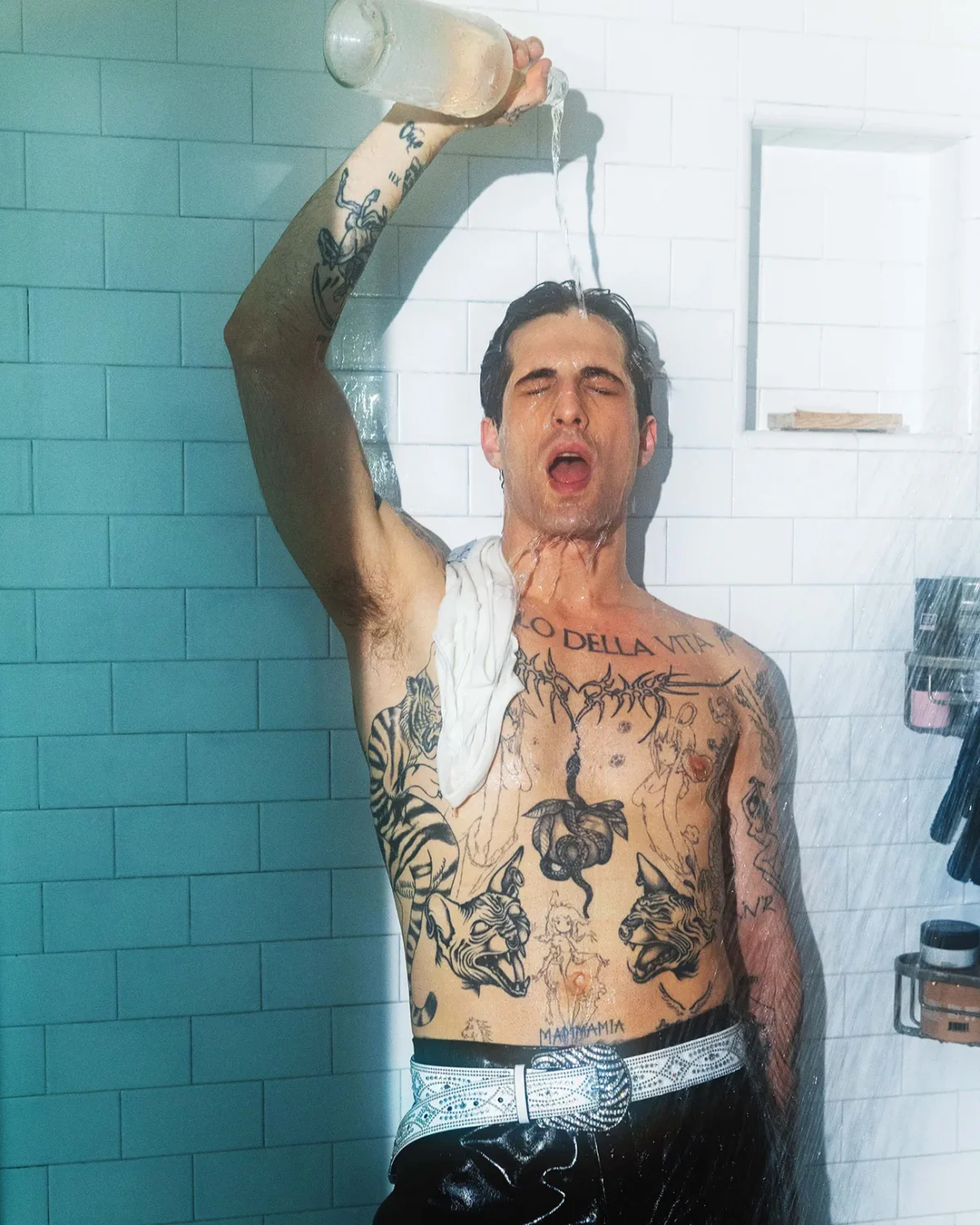 Damiano David covers Flaunt Magazine Issue 199 by Doug Inglish