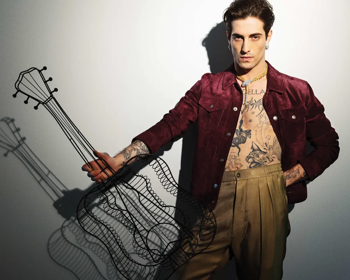 Damiano David covers Flaunt Magazine Issue 199 by Doug Inglish