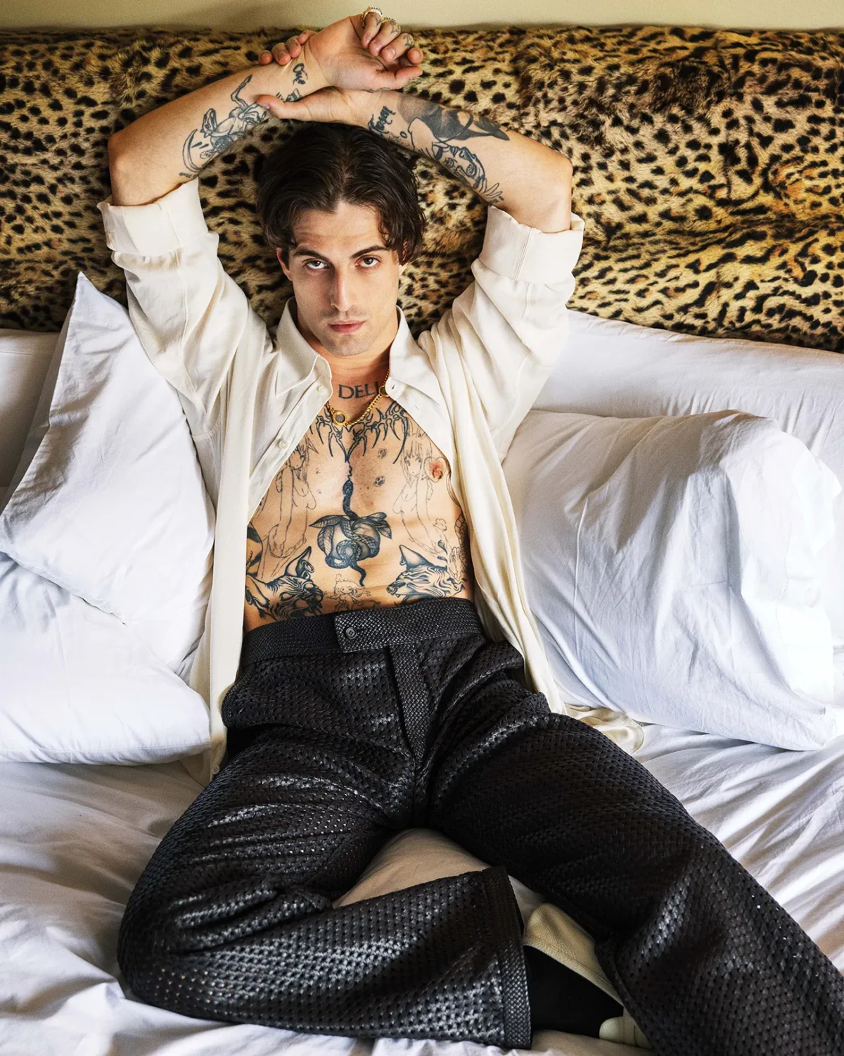 Damiano David covers Flaunt Magazine Issue 199 by Doug Inglish